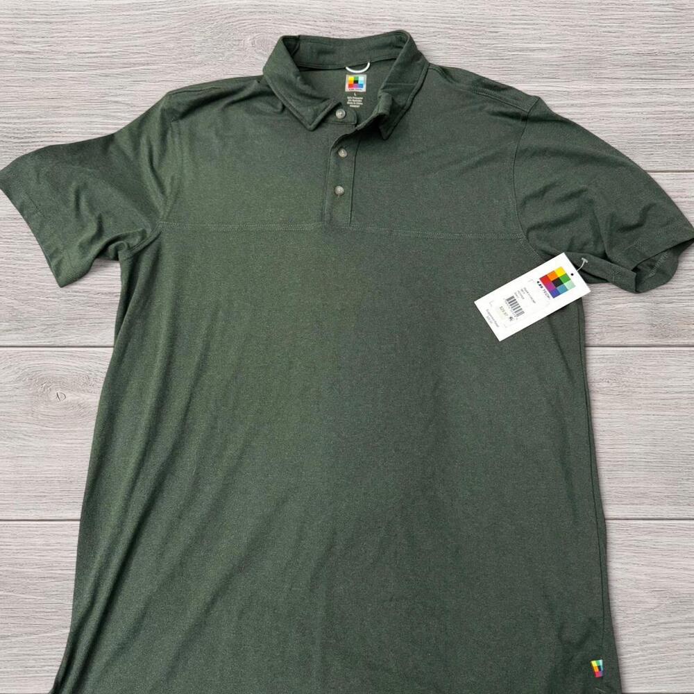 UB Tech Men's Dark Green Performance Polo - Large‎ - NWT